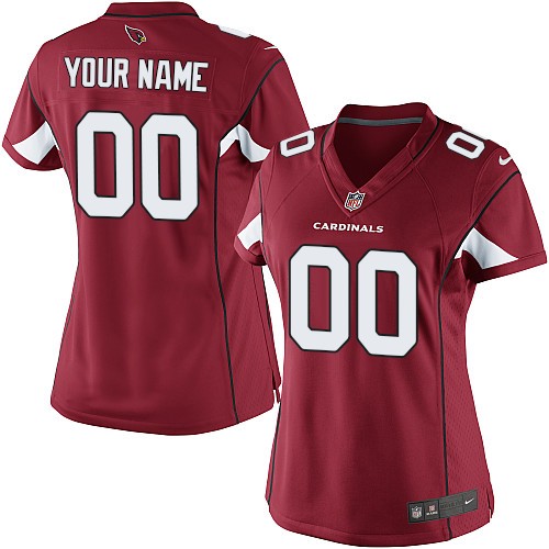 Women's Elite Nike Jersey Red Home - Customized NFL Arizona Cardinals